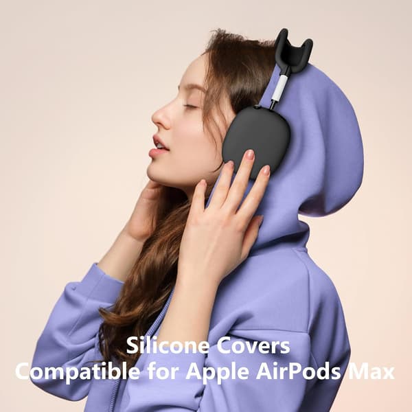 4-i-1 silikondeksel til AirPods Max 1/2 Plomme