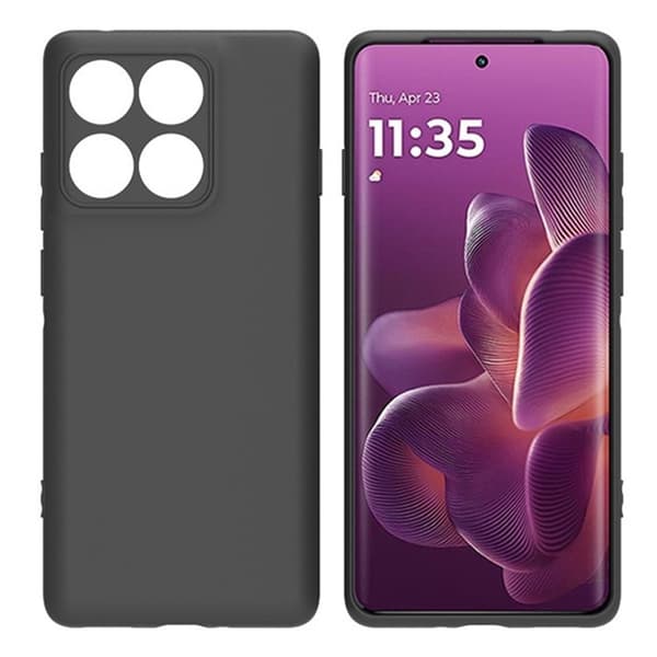 Motorola Edge 60 Pro 5G Mat Sort Ultratyndt TPU Cover - Sort Sort