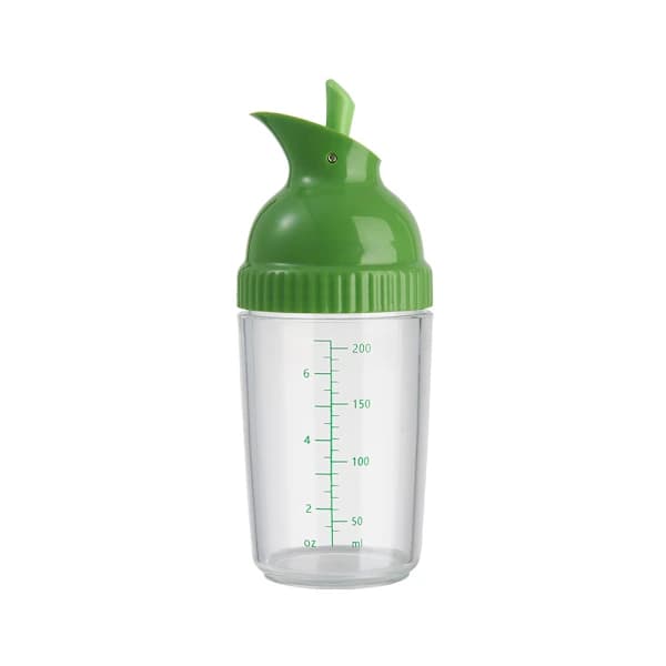 Salaattikastikepullo, 200 ml/7,03 unssia Salaattikastikepullo Kastikepullo Mausteseos Maustepullo kaatonokalla Vihreä