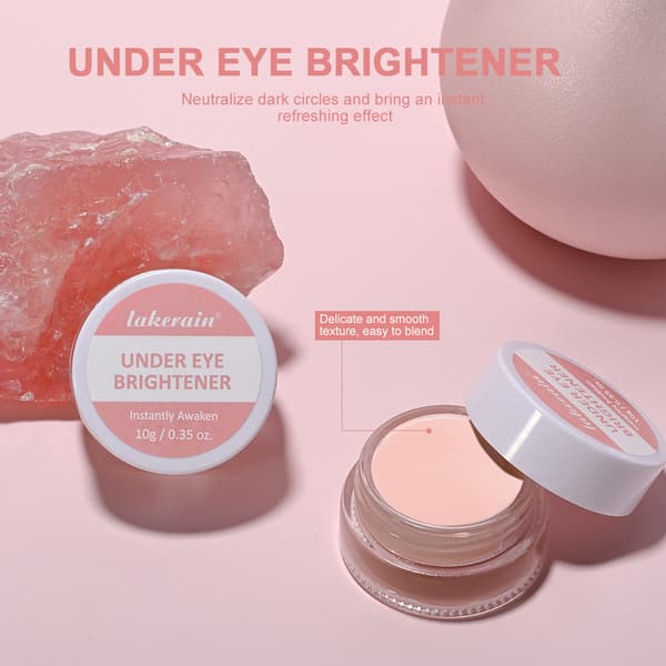 Øjenlysnende creme, concealer til mørke rande og lysning under øjnene.