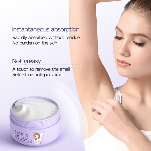 Deodorantcreme, Antiperspirant, Fast Underarmsbalsam, ARMPIT CREAM Rosenduft