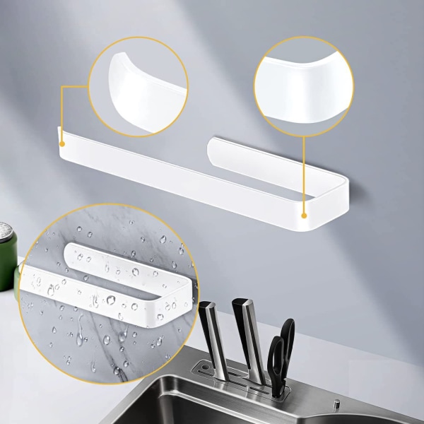 Küchenrollenhalter Kein Bohren erforderlich Küchenpapierhalter Wandmontierter Papierhalter Aluminium Küchenrollenspender Küchenrollenhalter