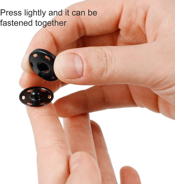 Trykknapper (21 mm, 40 sæt), rustbestandige