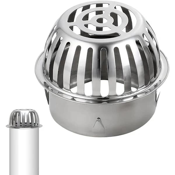 100 mm tagrenderkurve i 304 Ø rustfrit stål tagrenderist