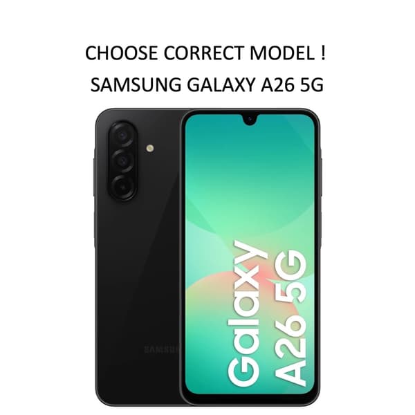 Samsung Galaxy A26 etui mobiltelefon etui kortholder sort SORT