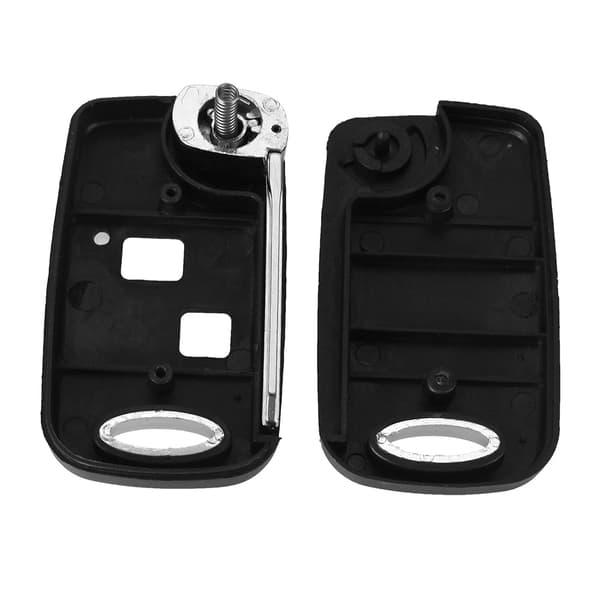 2-knaps bilnøgleudskiftning + tastatur til Toyota Sort one size