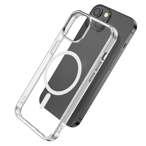 iPhone 15 Plus MagSafe Cover Gennemsigtig Gennemsigtig