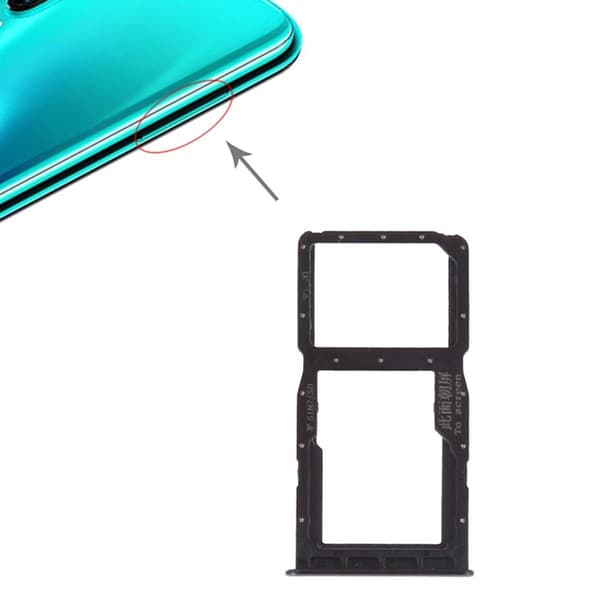 Huawei P30 Lite muistikortti/SIM-korttipidike - musta musta