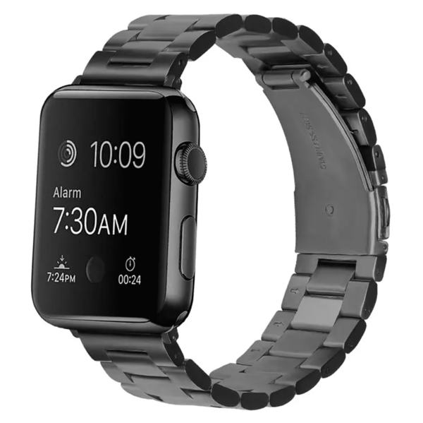 Luksus armbånd i rustfrit stål til Apple Watch 38-41mm - Sølv Sølv