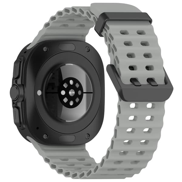 Grå silikonerem til Samsung Watch Ultra 47mm