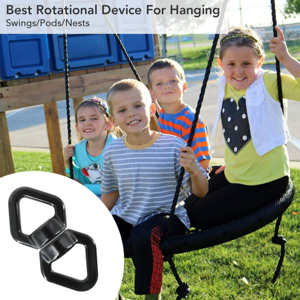 Micro Rotator Safety Rotations Device Hängande tillbehör för bergsklättring, hängmatta, Web Tree Swing, Aerial Dance, Children's Swing Spinner