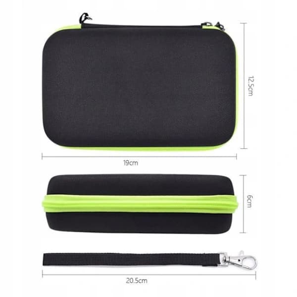 Et solid etui for Philips OneBlade PRO-serien barbermaskiner Svart, Grønn