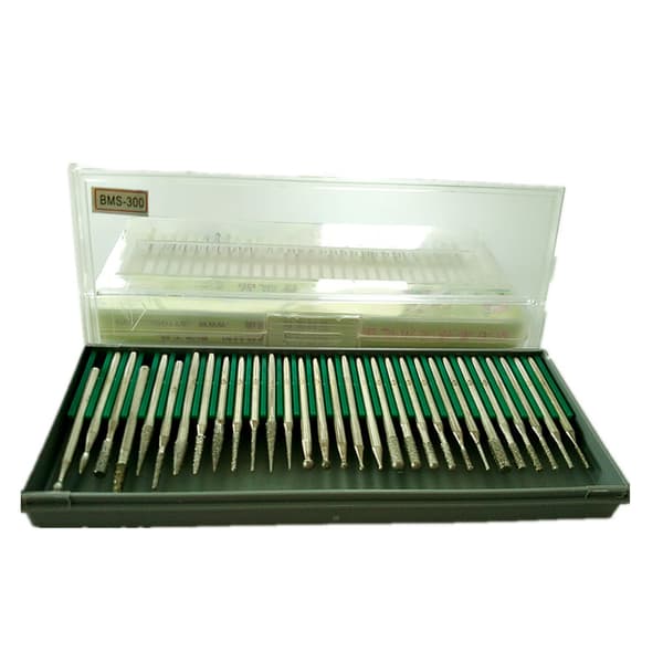 30 stk. diamantbor til neglefil 2,35 mm skaft