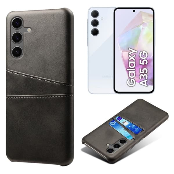 Samsung Galaxy A35 telefoncover med 2 SIM-kortpladser, grå - grå Samsung A35