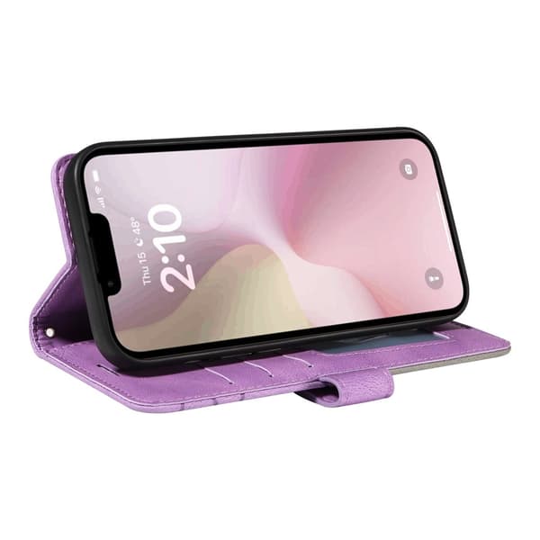KT Lommebokveske til iPhone 17e / 16e - Lilla Lilla
