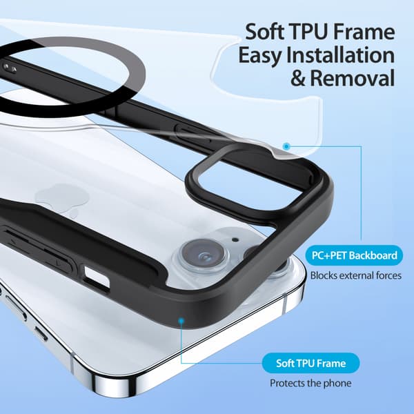 DUX DUCIS SKIN X-serie cover til iPhone 15, sort sort