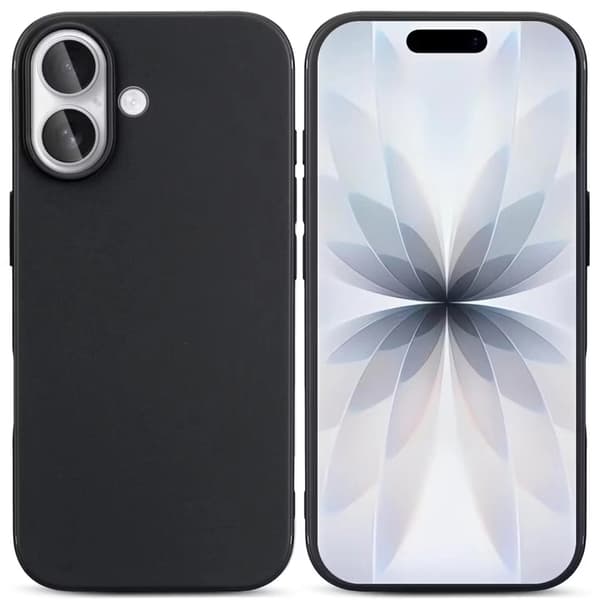 iPhone 17 Mat Sort Silikone Cover