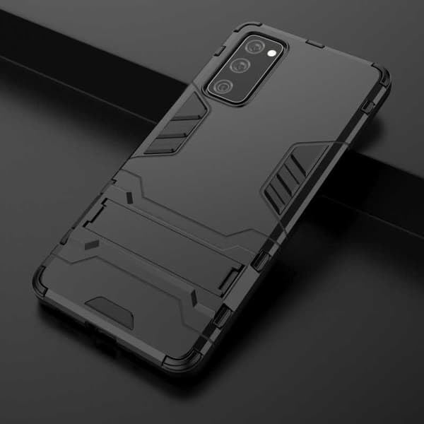 Samsung S20 FE Stødsikkert Cover med Støttefod ThinArmor Sort