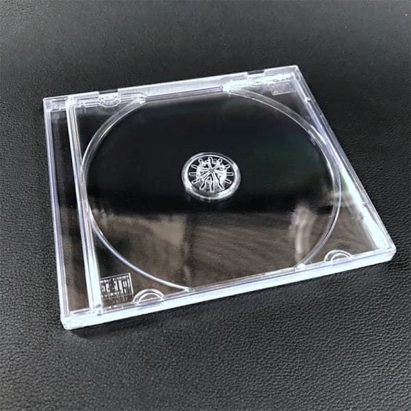 Gjennomsiktig plastskive i ett stykke CD-etui
