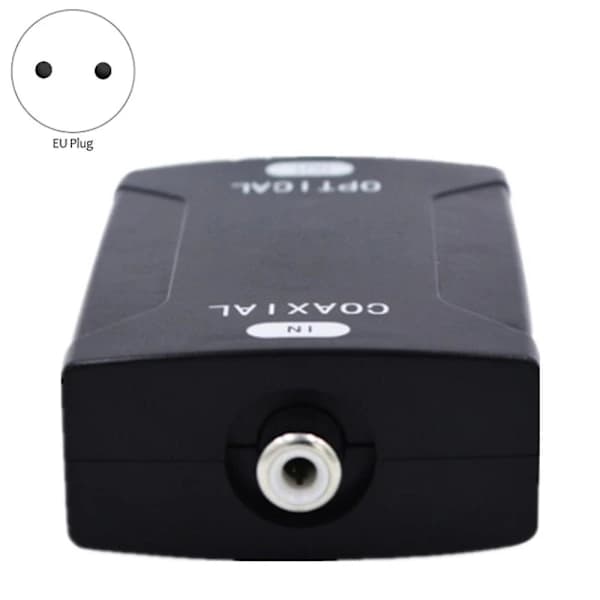 Digital Coaxial RCA til Optisk TOSlink SPDIF Audio Converter Adapter Understøtter 5.1 og DTS S