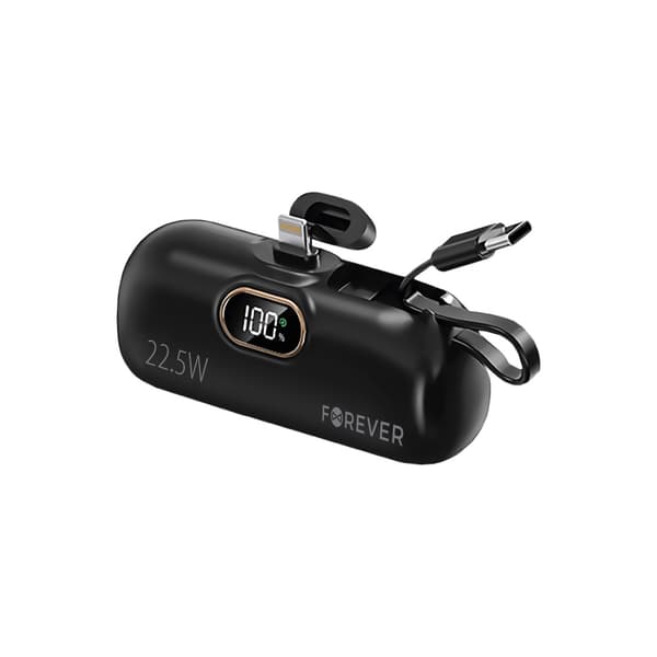 Forever Mini Power Bank MTB-100 22.5W 5000mAh Lightning Sort