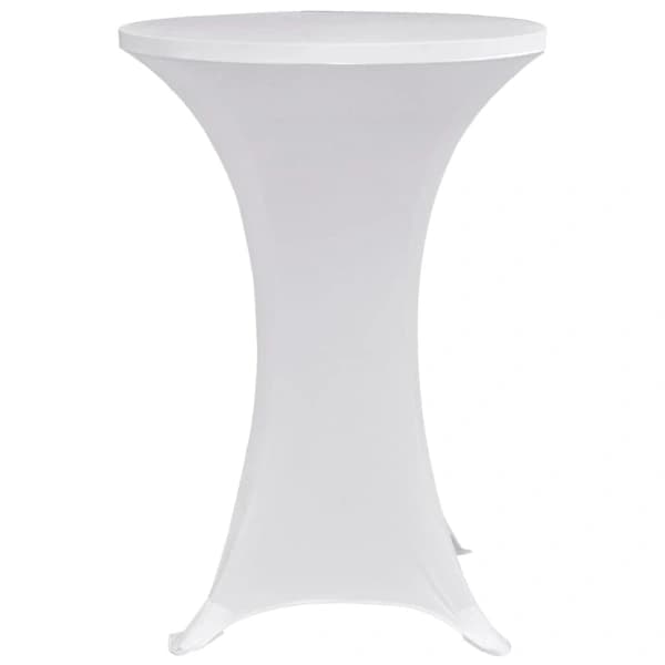 Överdrag för ståbord Ø60 cm vit stretch 4 st[RM] Vit vit