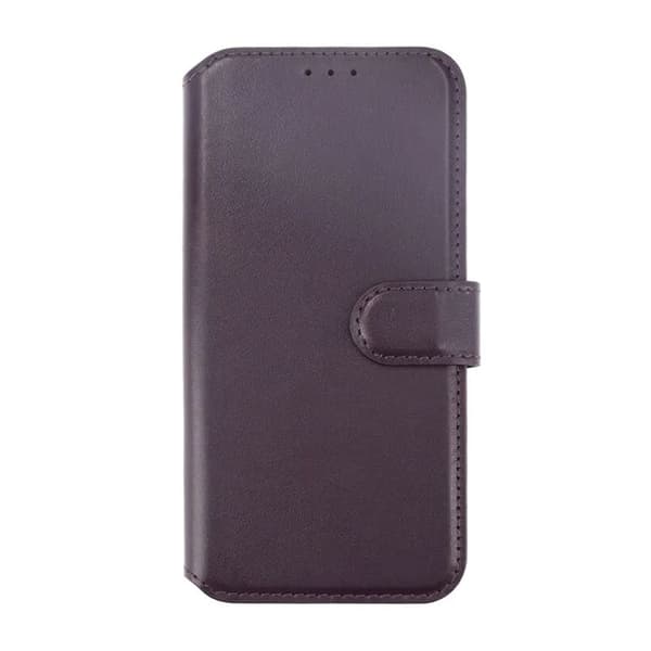 iPhone 15 Plus Pung Etui, Rvelon Læder - Lilla