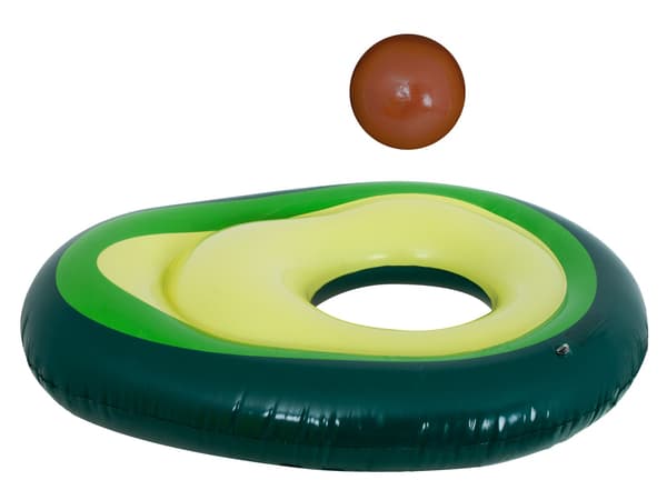 Bademadras Avocado med Bold - 150 cm