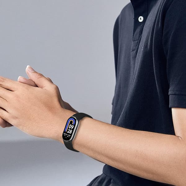 Elastisk nylonrem til Xiaomi 8/9 (14mm) Blå Blå
