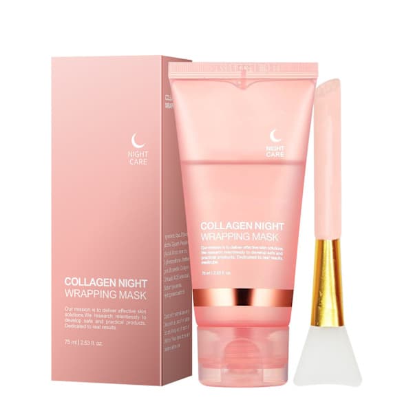Medicube Collagen Overnight Mask (3-pack) - Koreansk stil Aqua Glow Hudvård (3-pack, 3-pack, 3-pack, 3-pack)