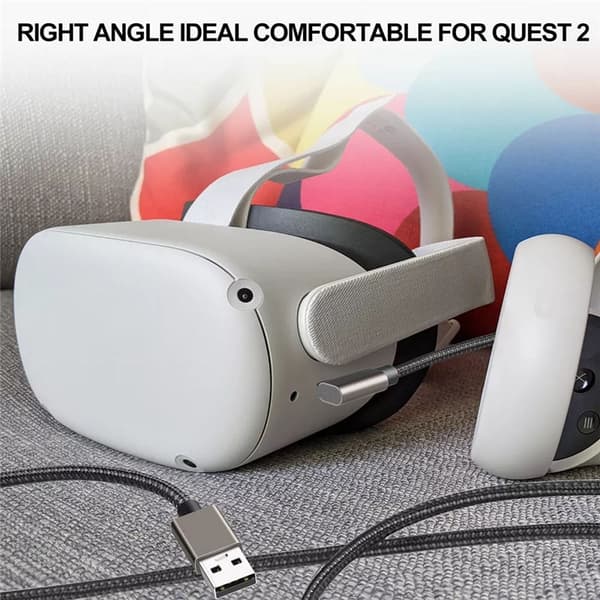 Linkkabel - VR-kabel kompatibel med Oculus Quest 2 Mørkegrå 5 m Mørkegrå 5 m