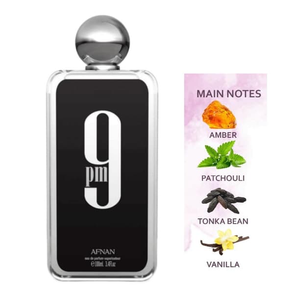 AFNAN 9PM Eau de Parfum Spray for men svart