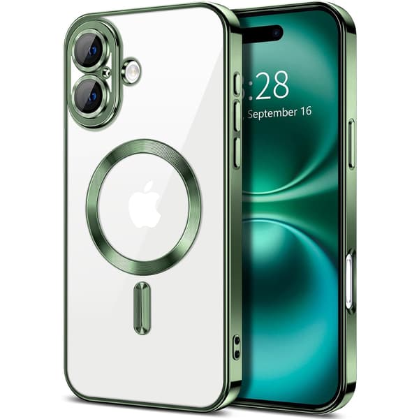 iPhone 17 Deksel - Metallmateriale, Magnetisk Design, Slankt og Lett - Grønn