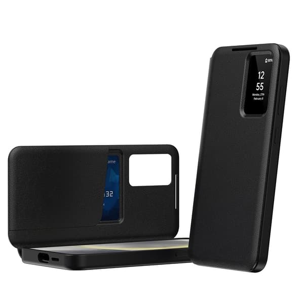 Samsung S24 Smart View -suojakotelo (musta)