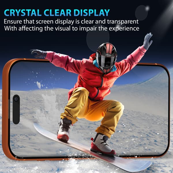 2-pack iPhone 17 Pro Max Sekretessskärmskydd & 2-pack Linsskydd - Härdat Glas 9H - Superkvalitet 3D