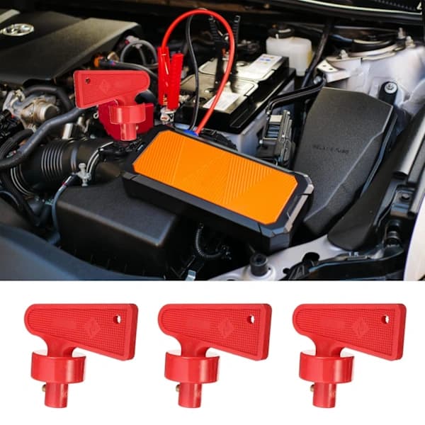 Batteriafbryderisolator, 12v/24v Rød Batteriafbrydernøgle, Universal Bilafbryder (#2)
