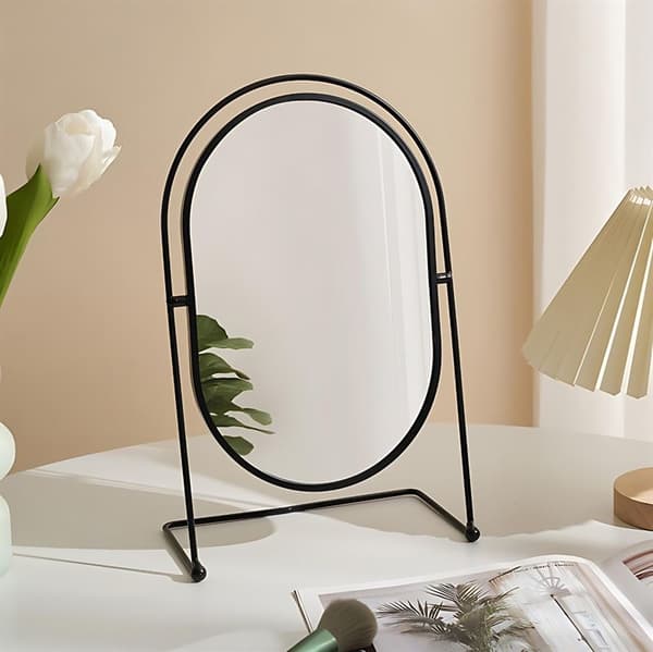UNIQ Oval Lux Bordspegel - Svart