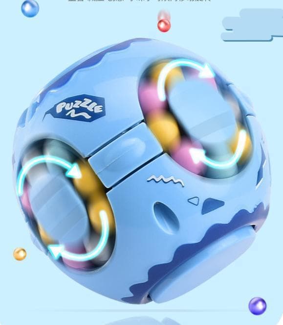Fidget Toy Puzzle Ball Pop It Cube 3 stk. Farge Lyseblå