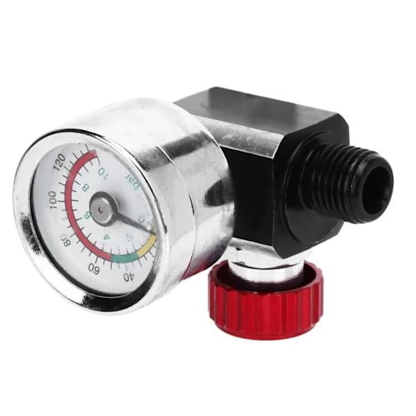 Airbrush trykregulator G1/4 140psi lufttryksregulator Sprøjtemaling trykregulator