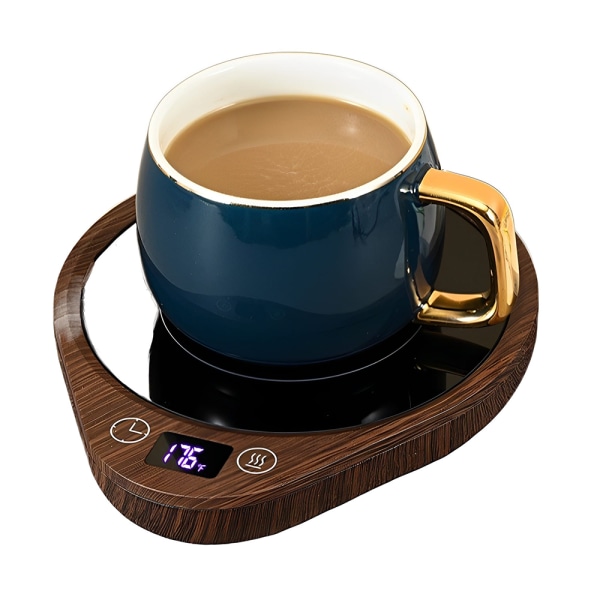 Elektrisk koppvärmare för kaffe med 3 temperaturinställningar Smart koppvärmare med automatisk avstängning Dryckesvärmare för te, kaffe, mjölk på kontoret