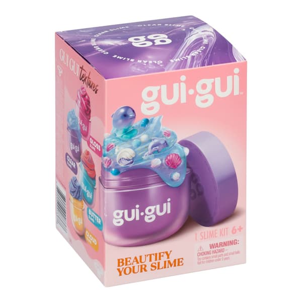 Gui Gui Slime 1-pack - Transparent & Flerfärgad