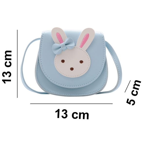 Bow Crossbody-väska, PU-axelhandväska för barn, flickor, småbarn