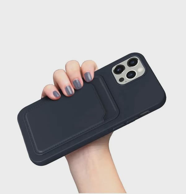Silikonskal med SIM-kortplats för iPhone 13 - Blå