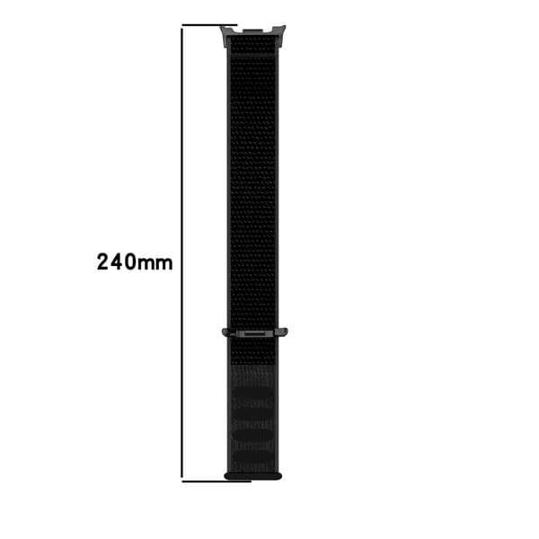 Komfortabel vævet rem til Samsung Galaxy Watch8/Classic Sort Sort