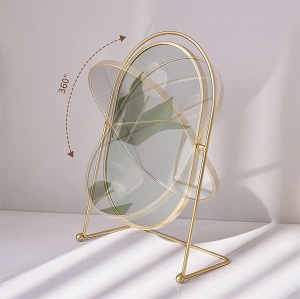 UNIQ Oval Lux Bordsspejl - Sort