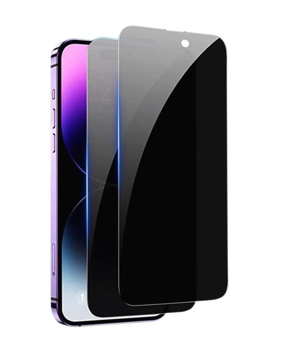 [2-PACK] Sekretess iPhone 15 Pro Max Skärmskydd i Härdat Glas