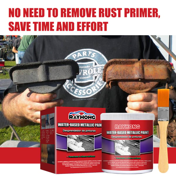 Rustfri primer til biler, rustfjerner, løse rustbolte, metalrenovering, rustforebyggelse og -fjernelse vandbaseret