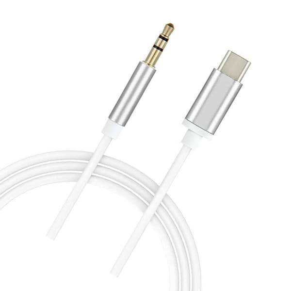 Type C til 3,5 mm hovedtelefon bilstereo kabel USB-C til 3,5 mm lyd Aux Jack kabel flettet Aux kabel