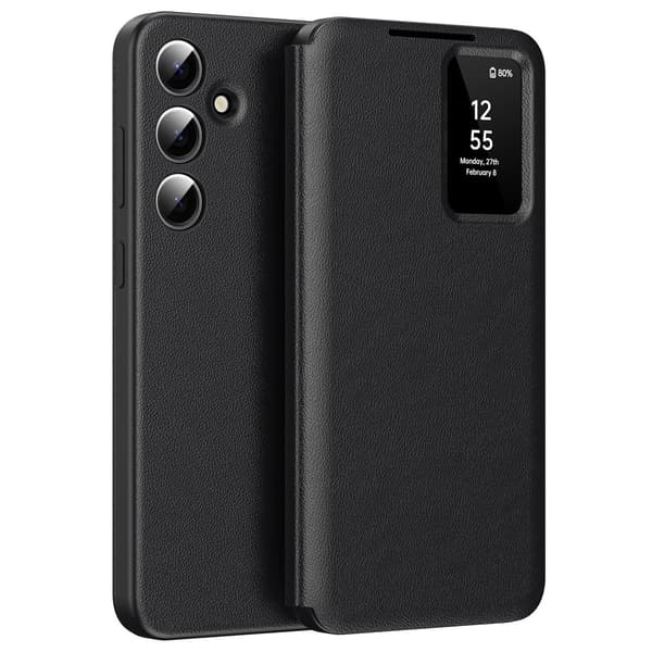 Samsung S24 Smart View -suojakotelo (musta)
