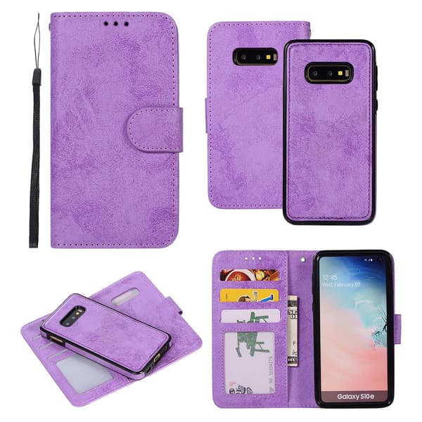 Samsung Galaxy S10e - Pung Etui (LEMAN) Marineblå